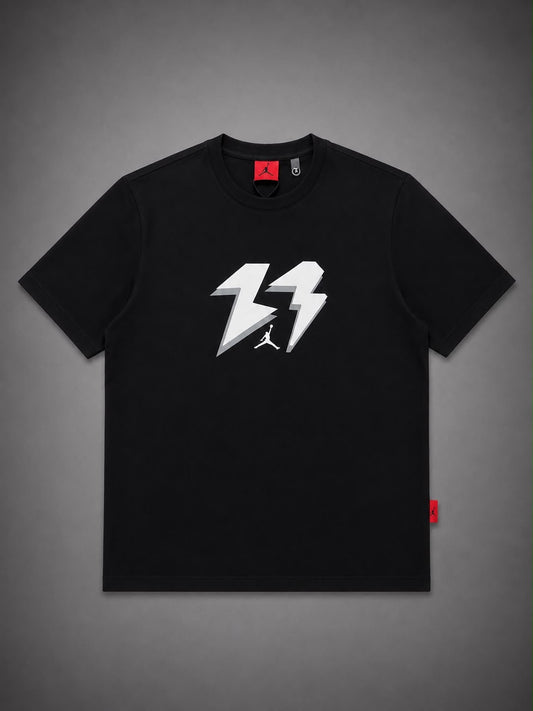CAMISETA JORDAN NEGRA 23 GRIS