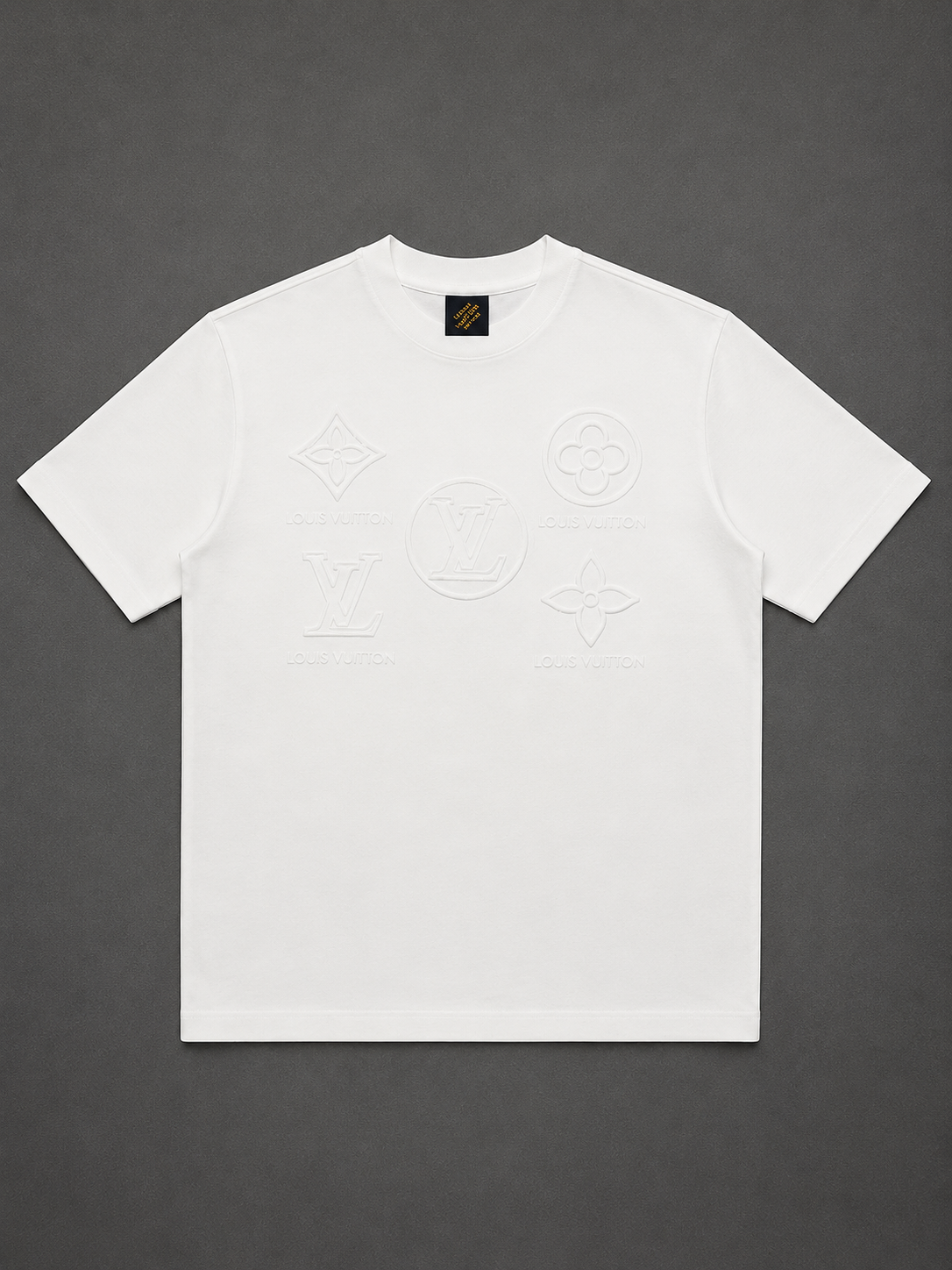 CAMISETA TURCA LOUIS VUITTON BLANCA LOGOS