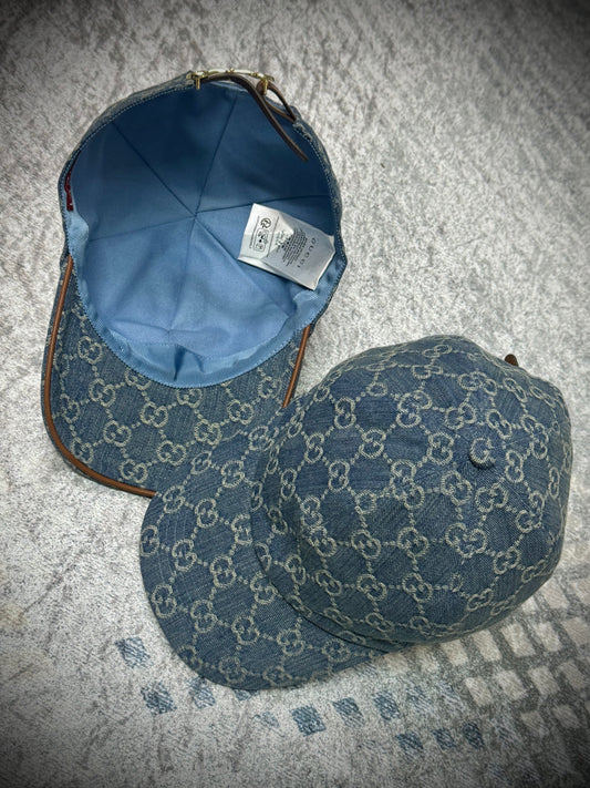 GORRA TURCA GUCCI MONOGRAMA ÍNDIGO