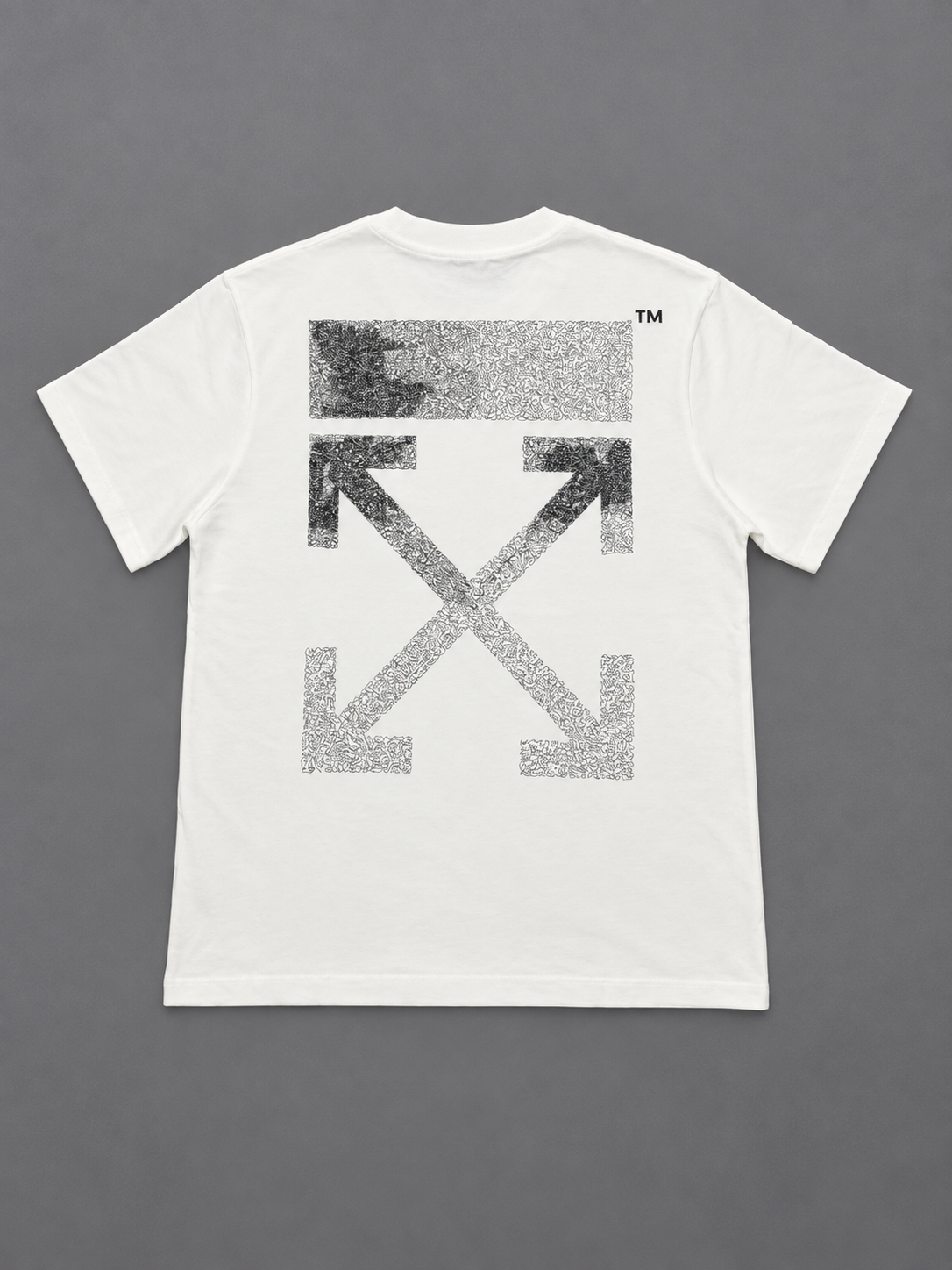 CAMISETA OFF WHITE TURCA BLANCA NEGRO