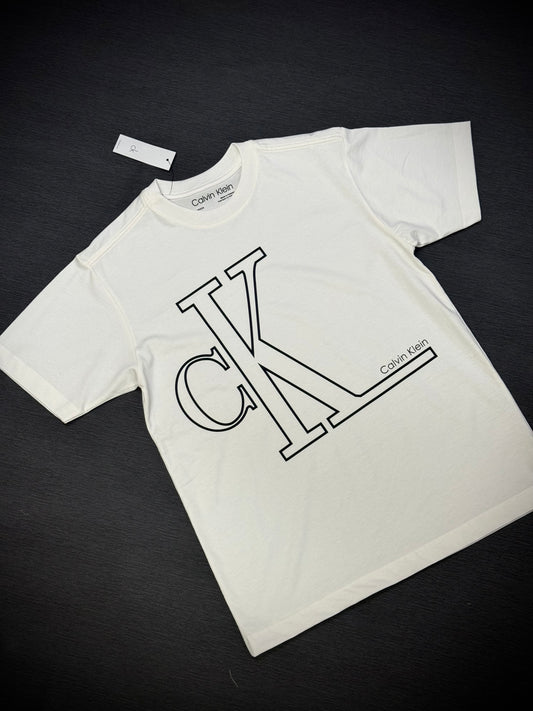 CAMISETA CK BLANCA LOGO GRANDE
