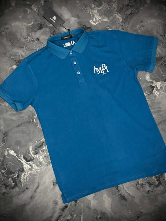 CAMISETA POLO AMIRI AZUL