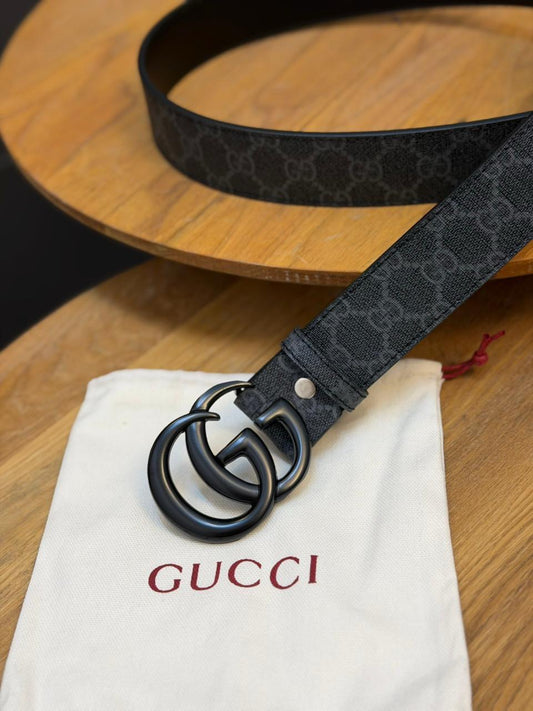 CORREA GUCCI MONOGRAMA GRIS