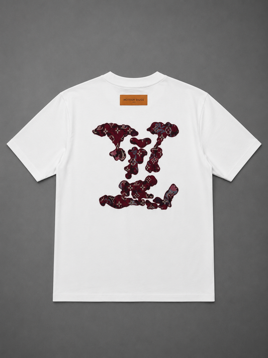 CAMISETA TURCA LOUIS VUITTON BLANCA ROJA