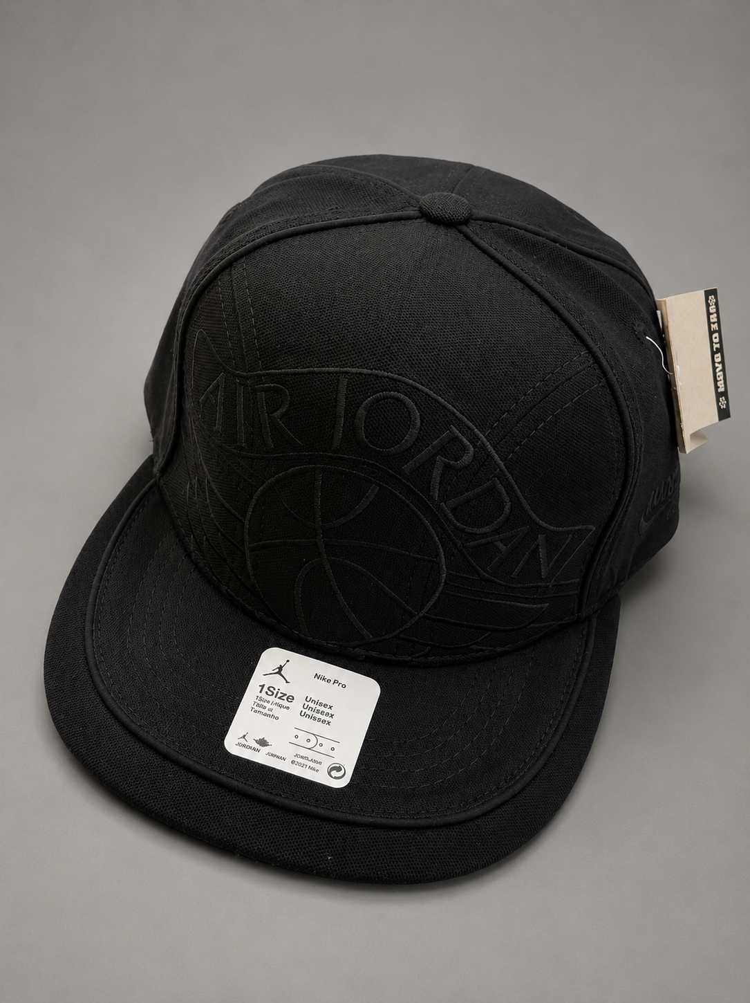 GORRA JORDAN PLANA NEGRA