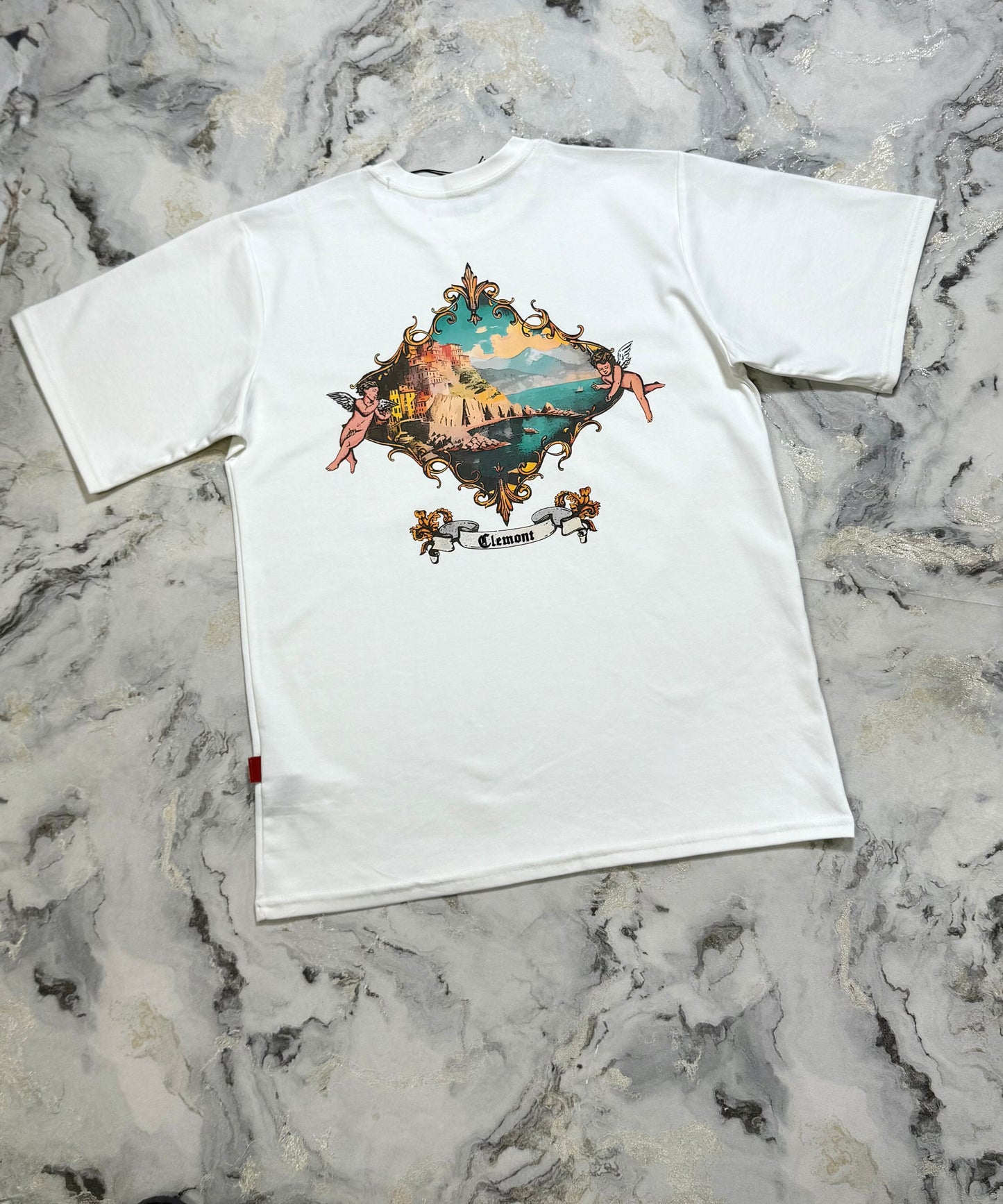 CAMISETA CLEMONT BLANCA PAISAJE