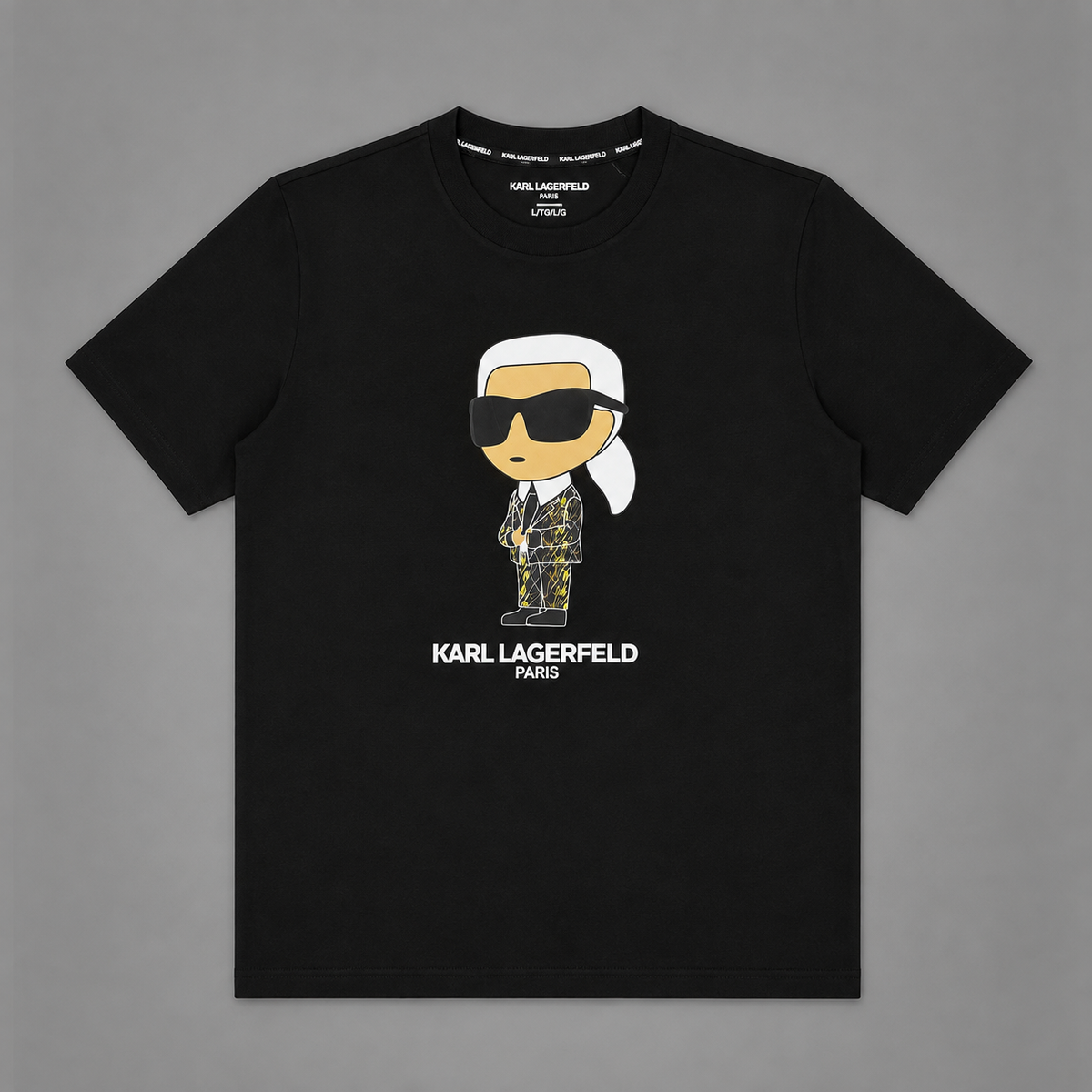 CAMISETA KARL NEGRA LOGO