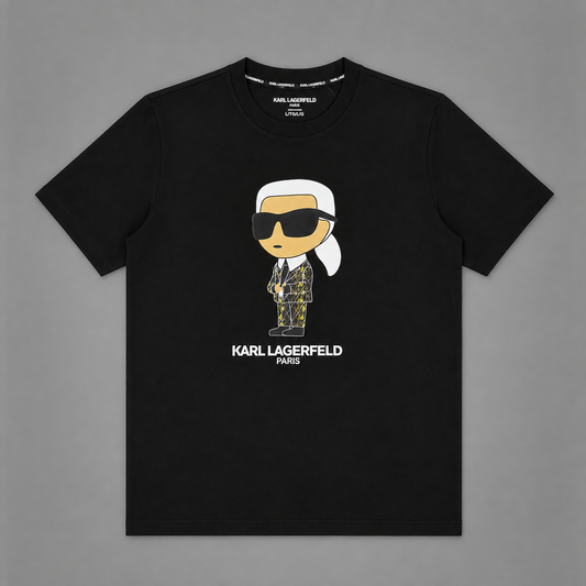 CAMISETA KARL NEGRA LOGO