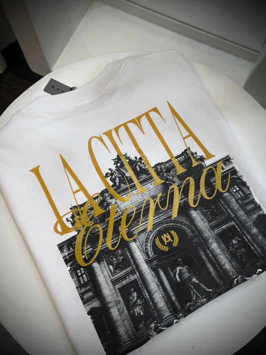 CAMISETA AURUM BLANCO DORADO