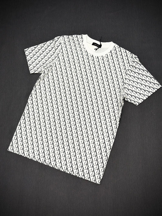 CAMISETA CK BLANCA LOGO NEGRO