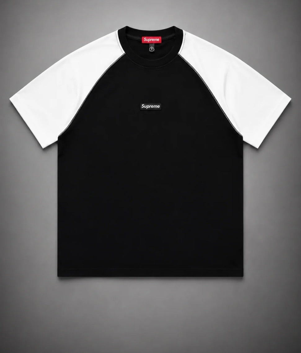 CAMISETA SUPREME MANGAS BLANCAS