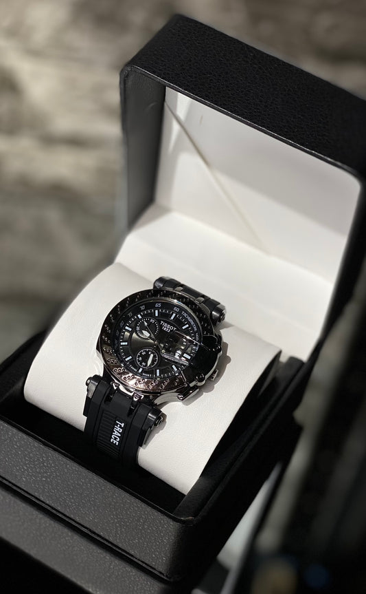 RELOJ TISSOT NEGRO CROMADO