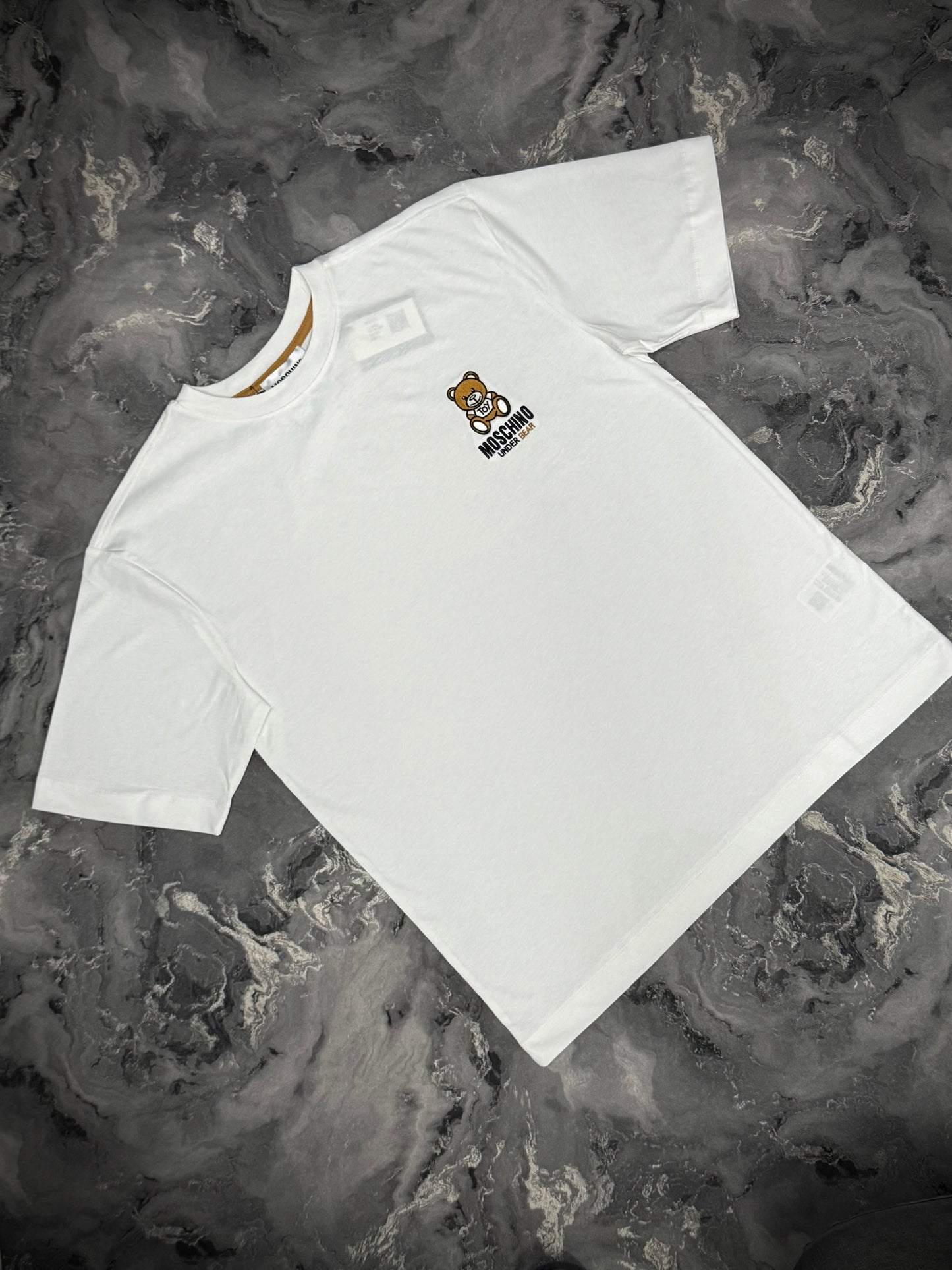 CAMISETA TURCA MOSCHINO BLANCO