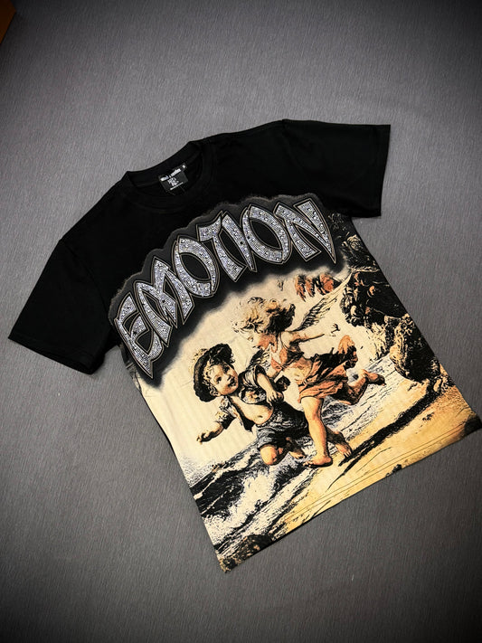 CAMISETA MIXED EMOTION NEGRA