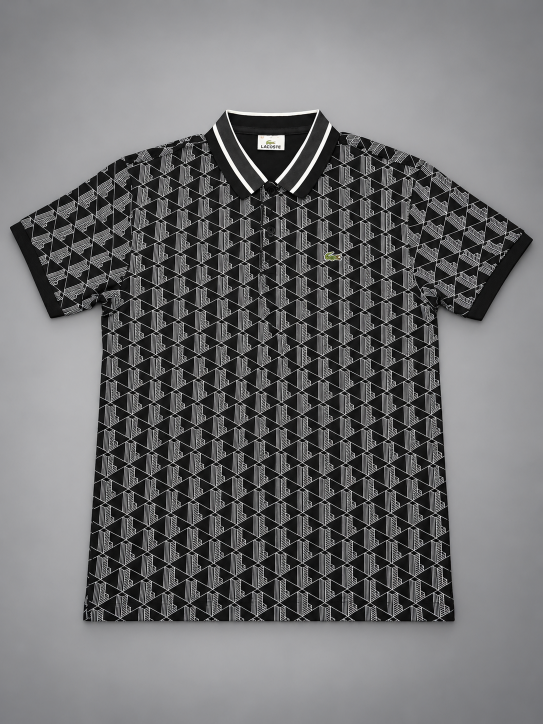 CAMISETA LACOSTE POLO NEGRO