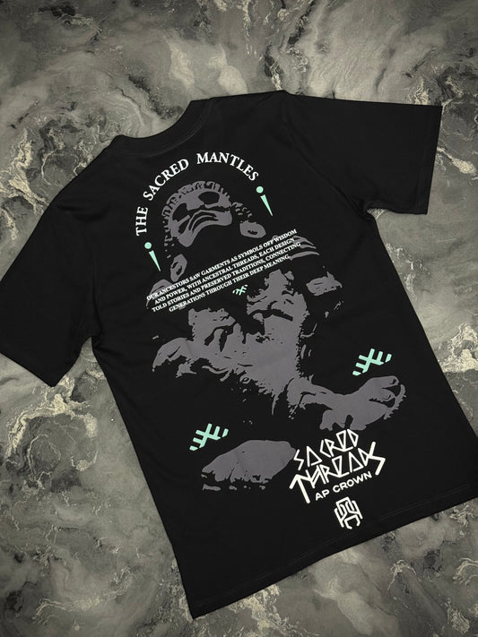 CAMISETA AP CROWN NEGRA MANTELS
