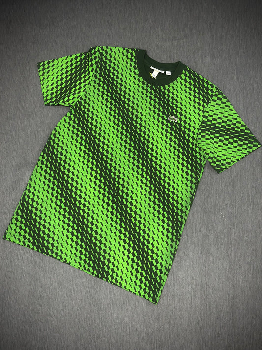 CAMISETA LACOSTE VERDE NEGRO