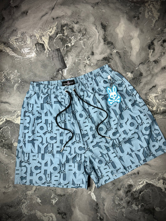 PANTALÓNETA PLAYERA PYSCHO BUNNY AZUL MONOGRAMA