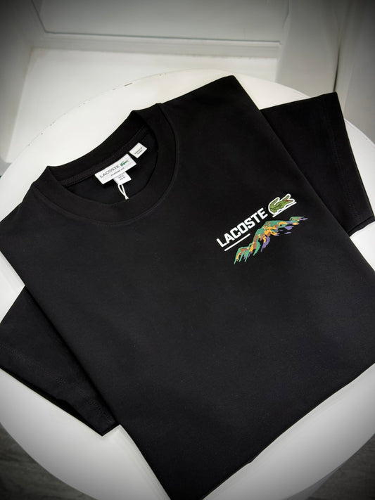CAMISETA LACOSTE PERUANA NEGRA