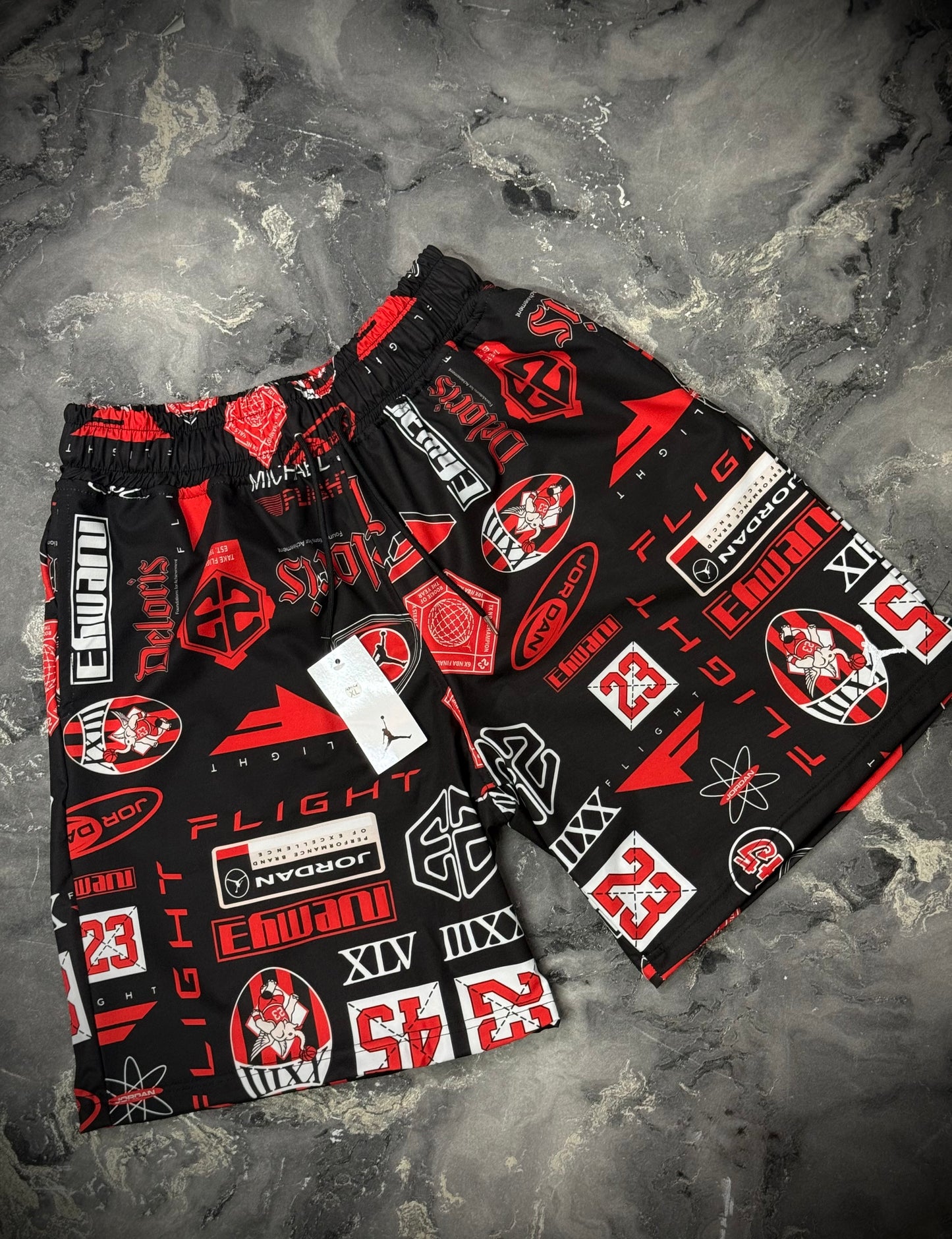 PANTALÓNETA PLAYERA JORDAN ROJA 23
