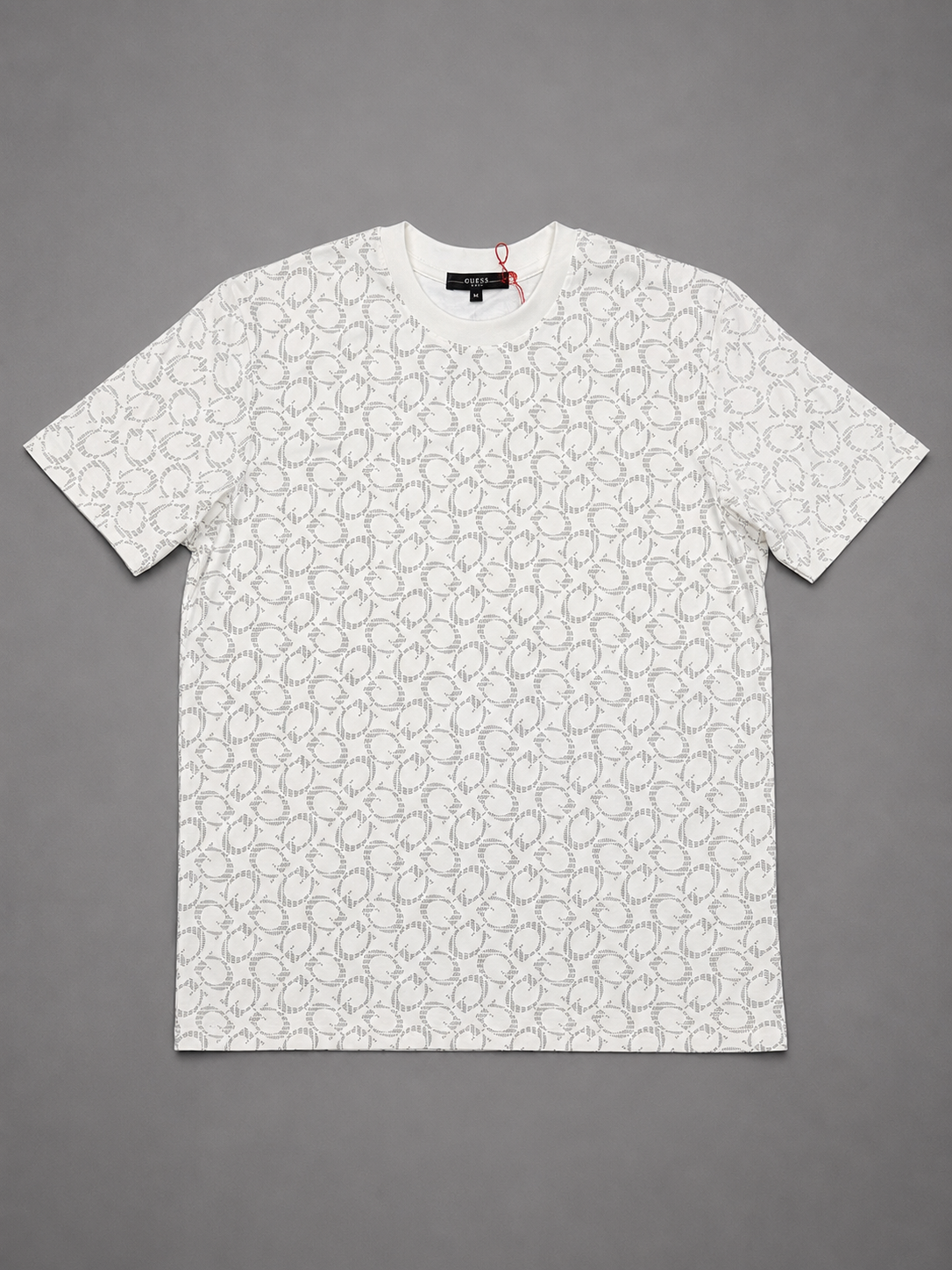 CAMISETA GUESS BLANCA LOGO GRIS