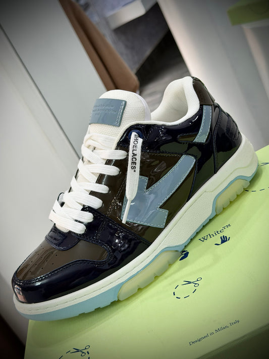 ZAPATOS OFF WHITE TURCOS AZULES
