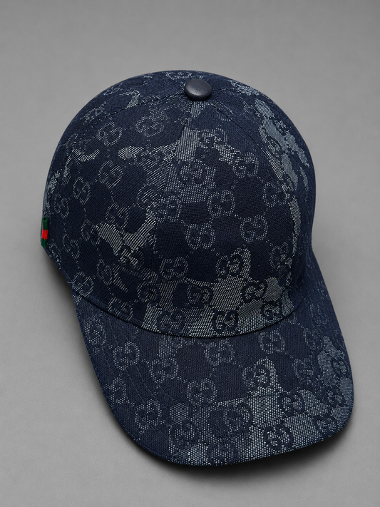 GORRA TURCA GUCCI AZUL MONOGRAMA
