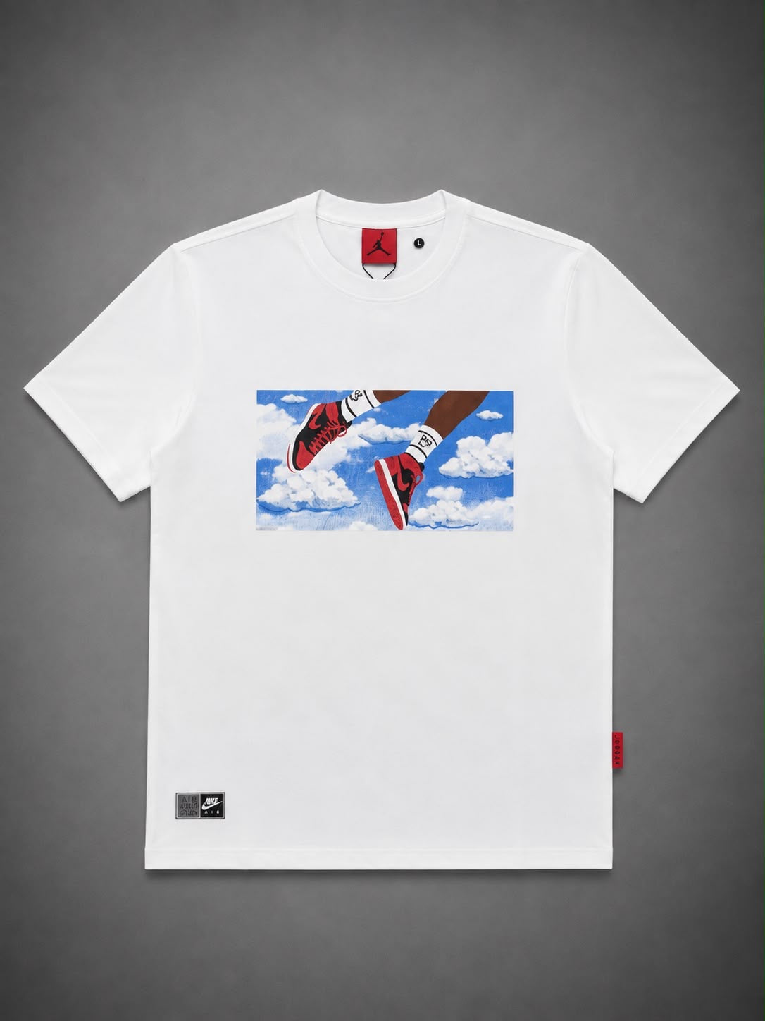 CAMISETA JORDAN BLANCA NUBES