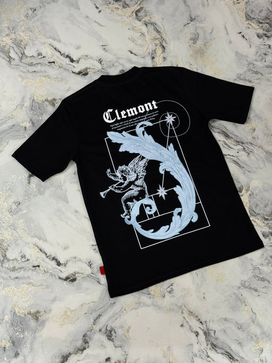 CAMISETA DE NIÑO CLEMONT ANGEL BLANCO AZUL