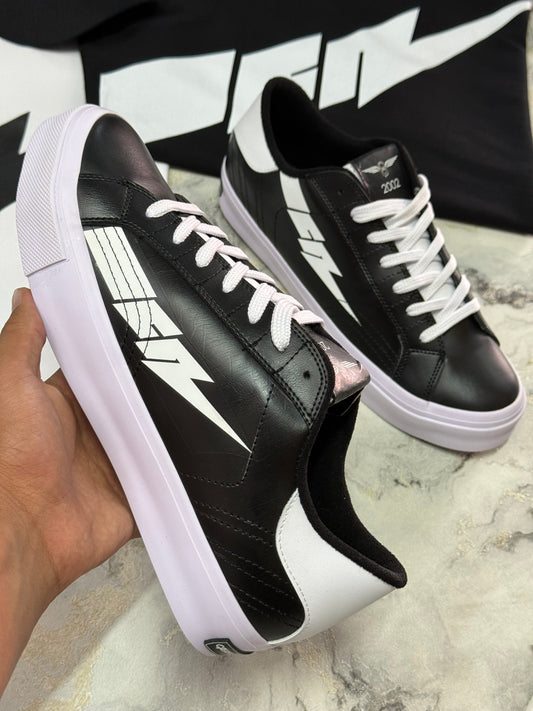 ZAPATOS CRETIVE RAYO BLANCO NEGRO