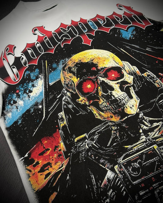 CAMISETA GODSPEED BLANCO ROJO