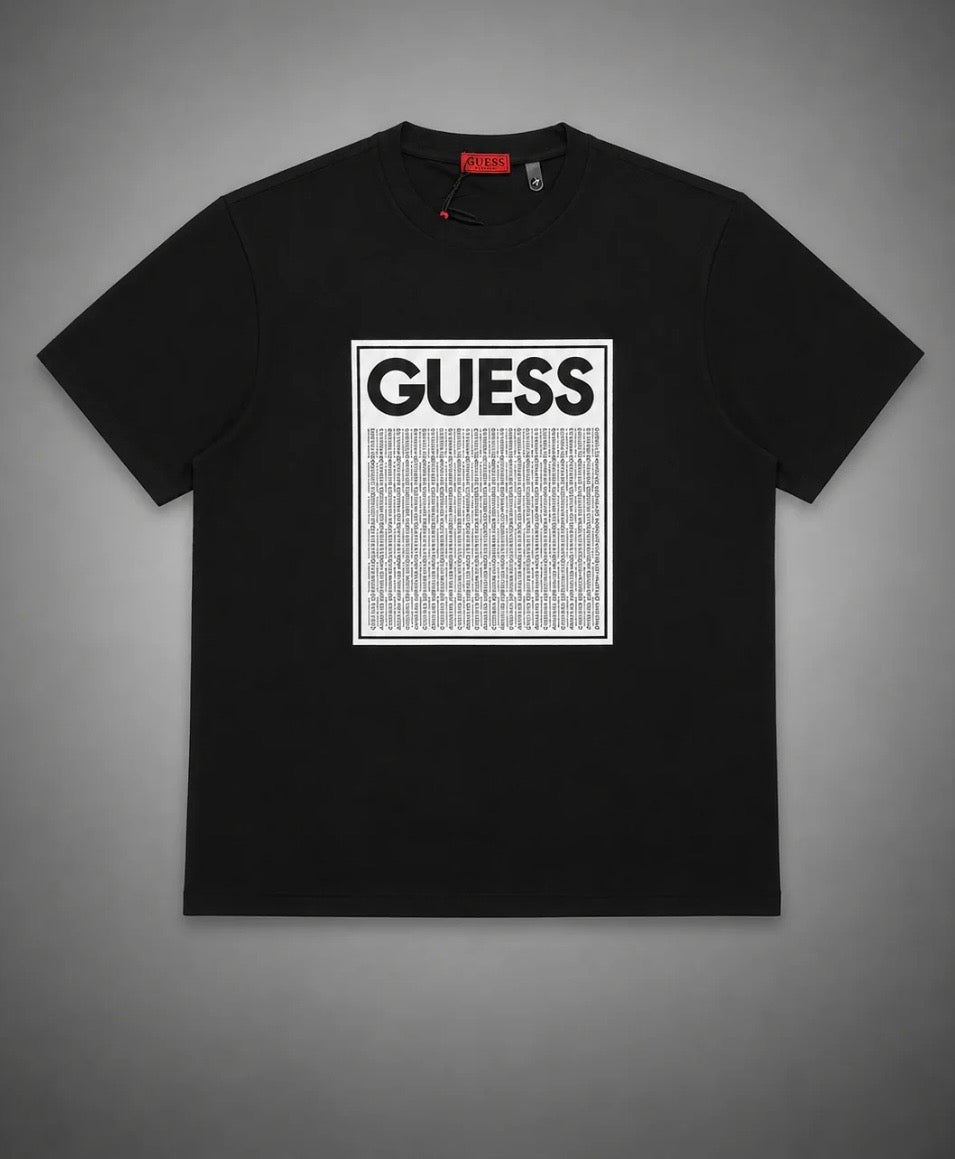 CAMISETA GUESS CUADRO BLANCO