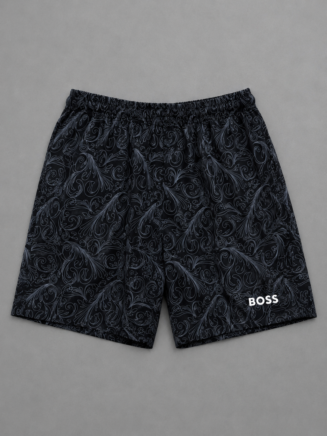PANTALONETA PLAYERA BOSS LÍNEAS GRISES