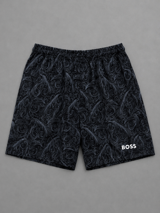PANTALONETA PLAYERA BOSS LÍNEAS GRISES