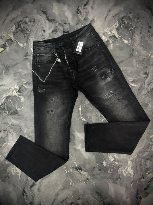 JEAN DSQUARED2 NEGRO TIRA