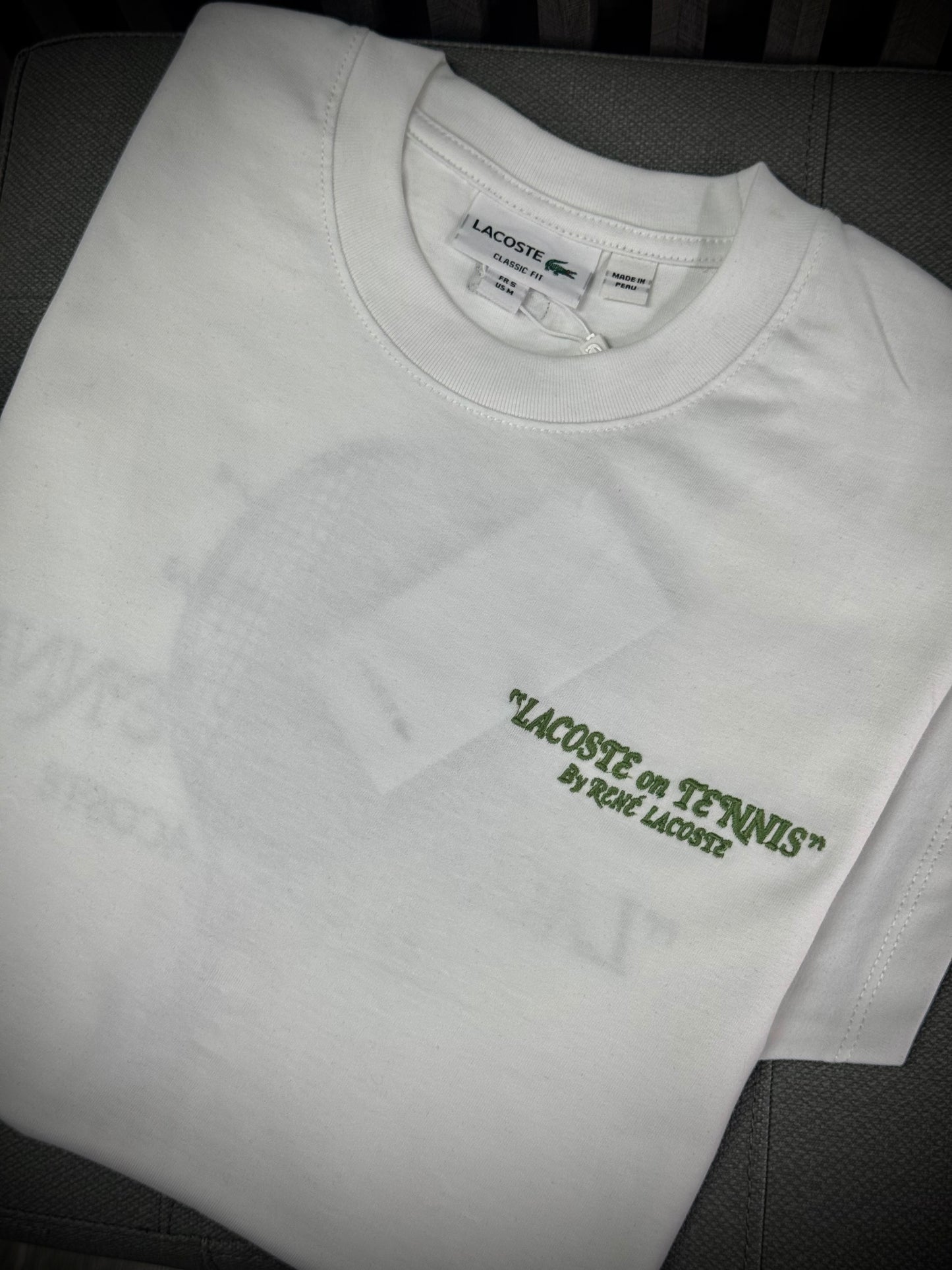 CAMISETA LACOSTE PERUANA RAQUETA