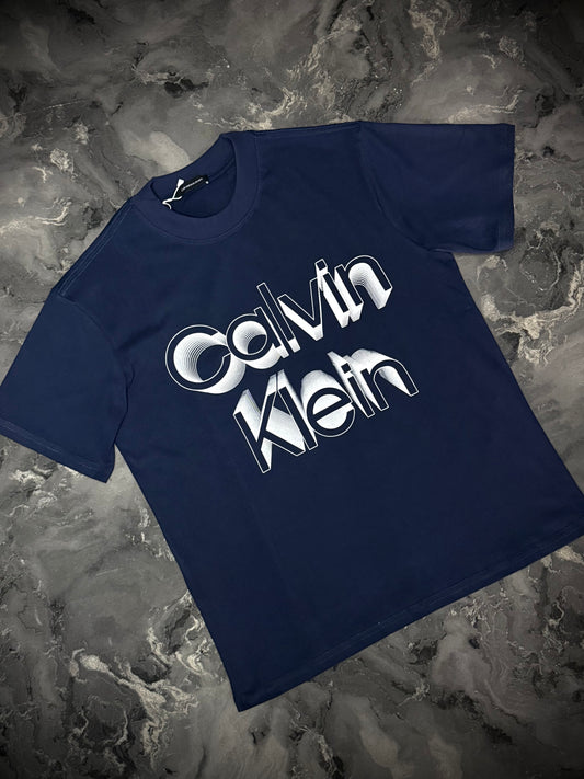 CAMISETA CALVIN KLEIN ALGODÓN AZUL