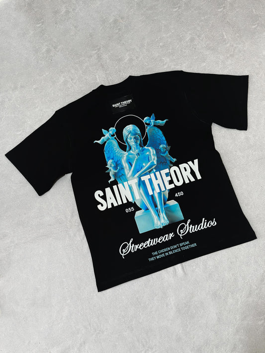 CAMISETA SAIN THEORY NEGRA AZUL