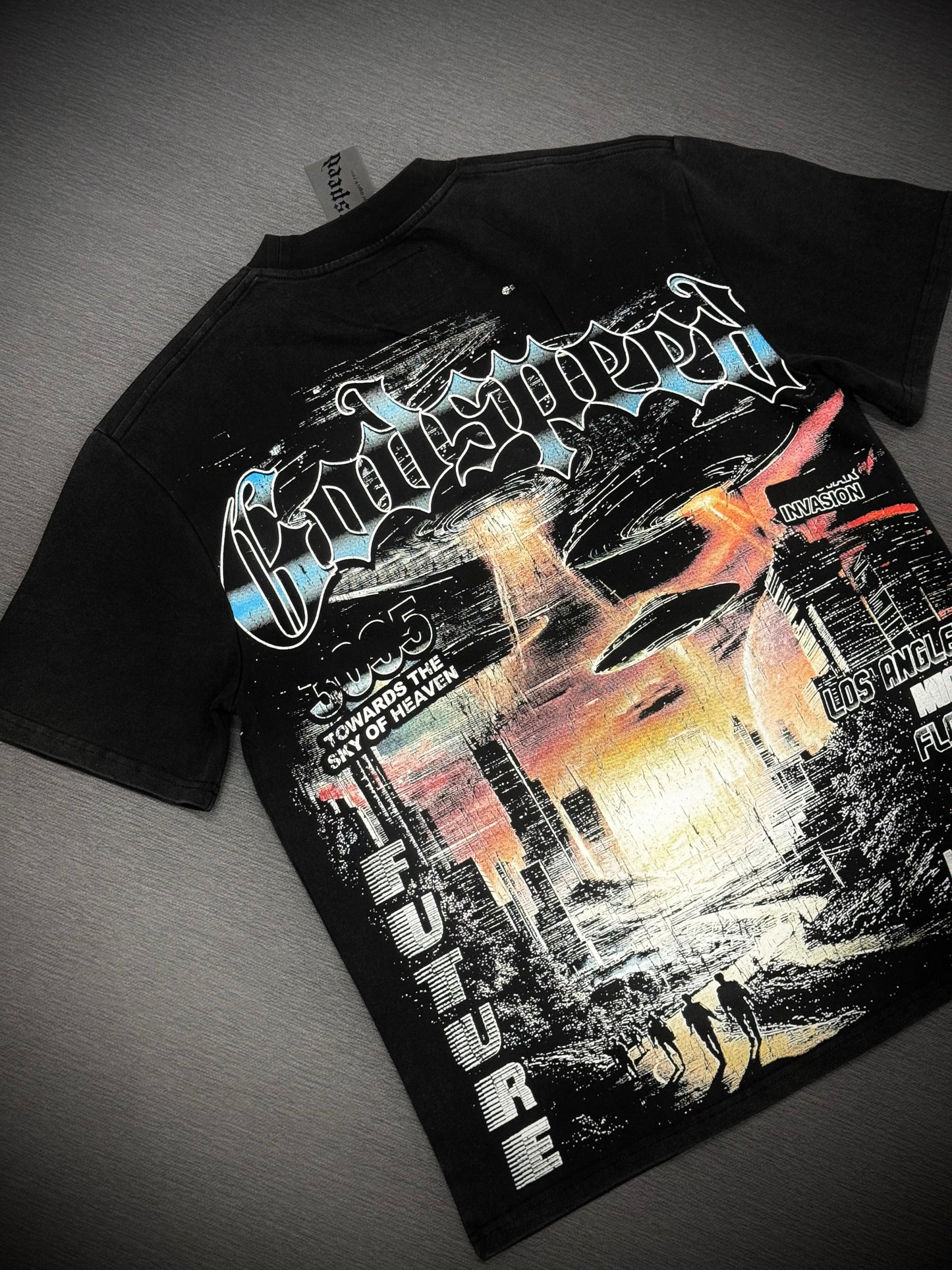 CAMISETA GODSPEED NEGRA ROJO