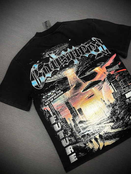 CAMISETA GODSPEED NEGRA ROJO