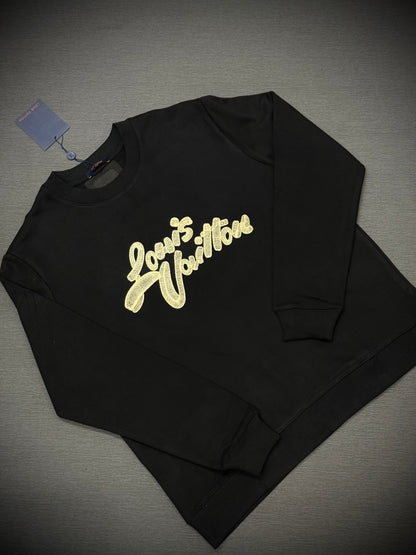 CAMIBUZO TURCO LOUIS VUITTON NEGRO LOGO DORADO