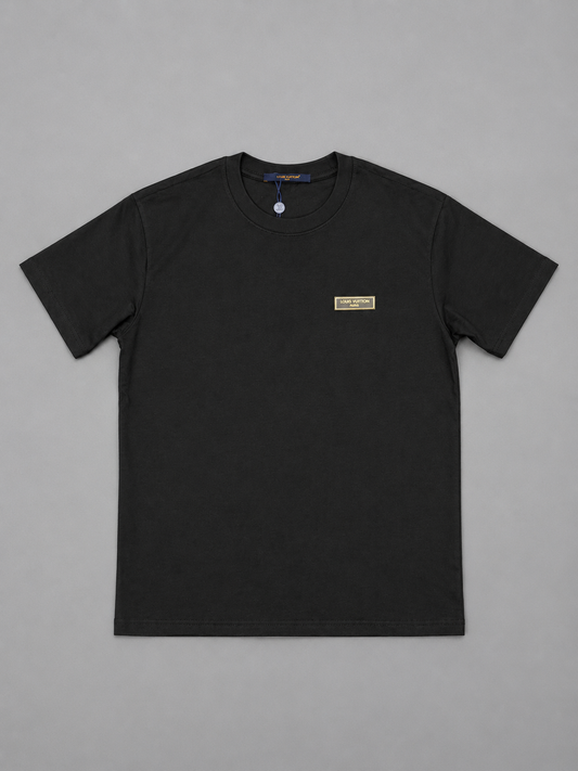 CAMISETA TURCA LOUIS VUITTON NEGRA LOGO CAFÉ