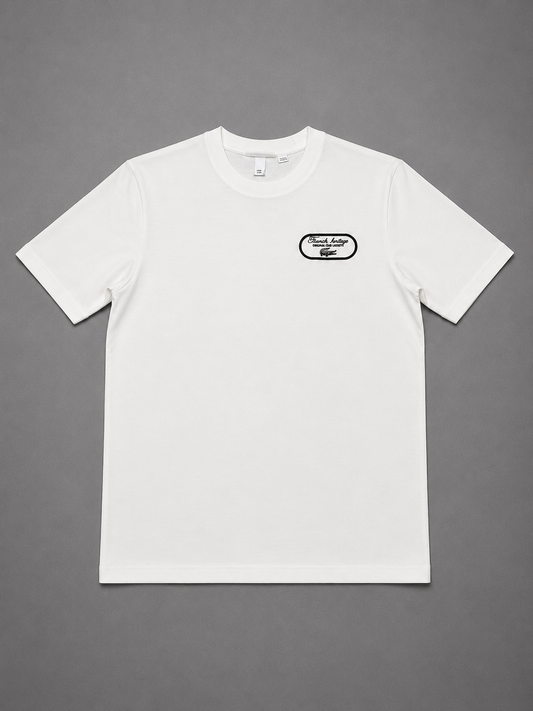 CAMISETA LACOSTE BLANCA GAME SET