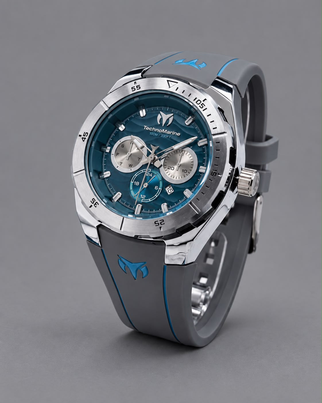 RELOJ TECHNOMARINE AZUL CON GRIS