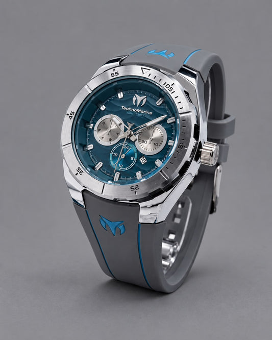 RELOJ TECHNOMARINE AZUL CON GRIS