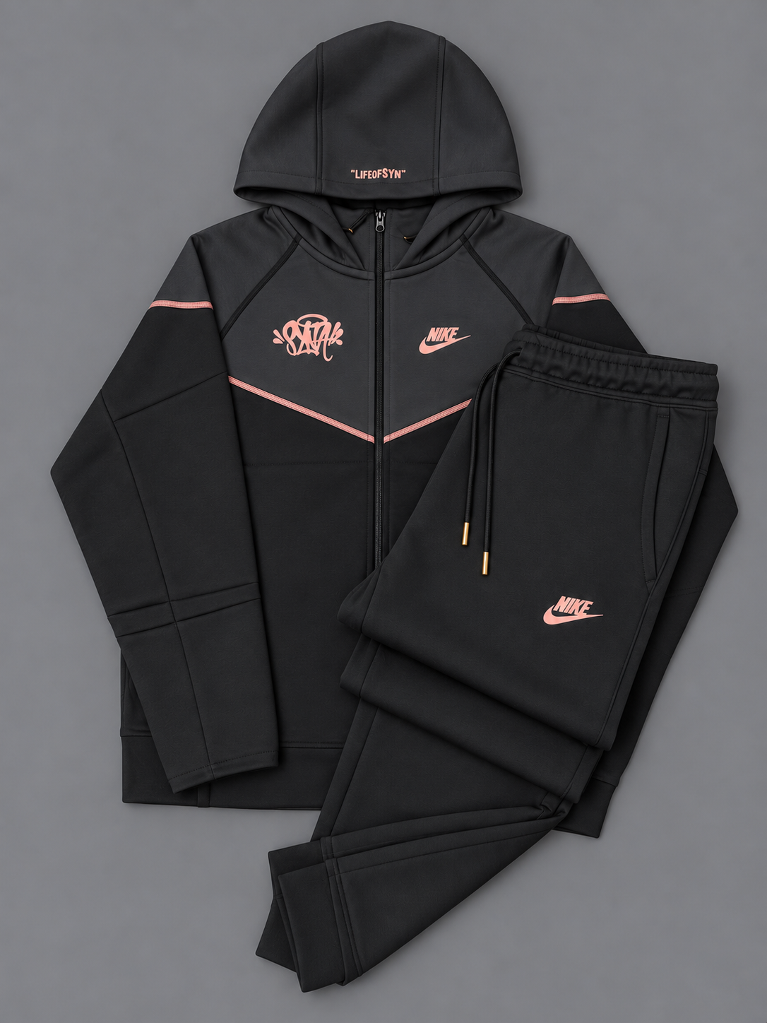 CONJUNTO NIKE TECH LÍNEA ROSA