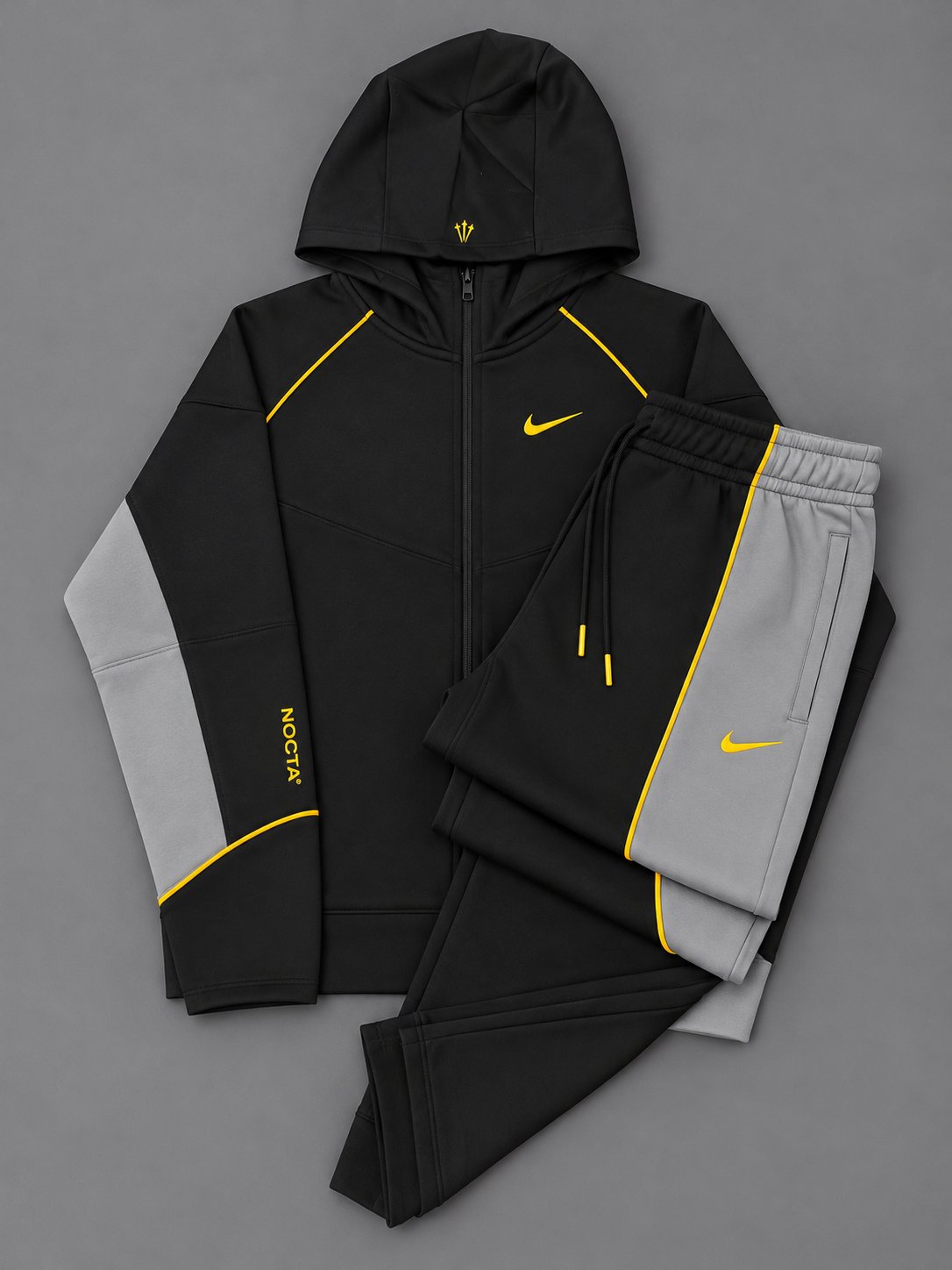 CONJUNTO NIKE NOCTA NEGRO AMARILLO