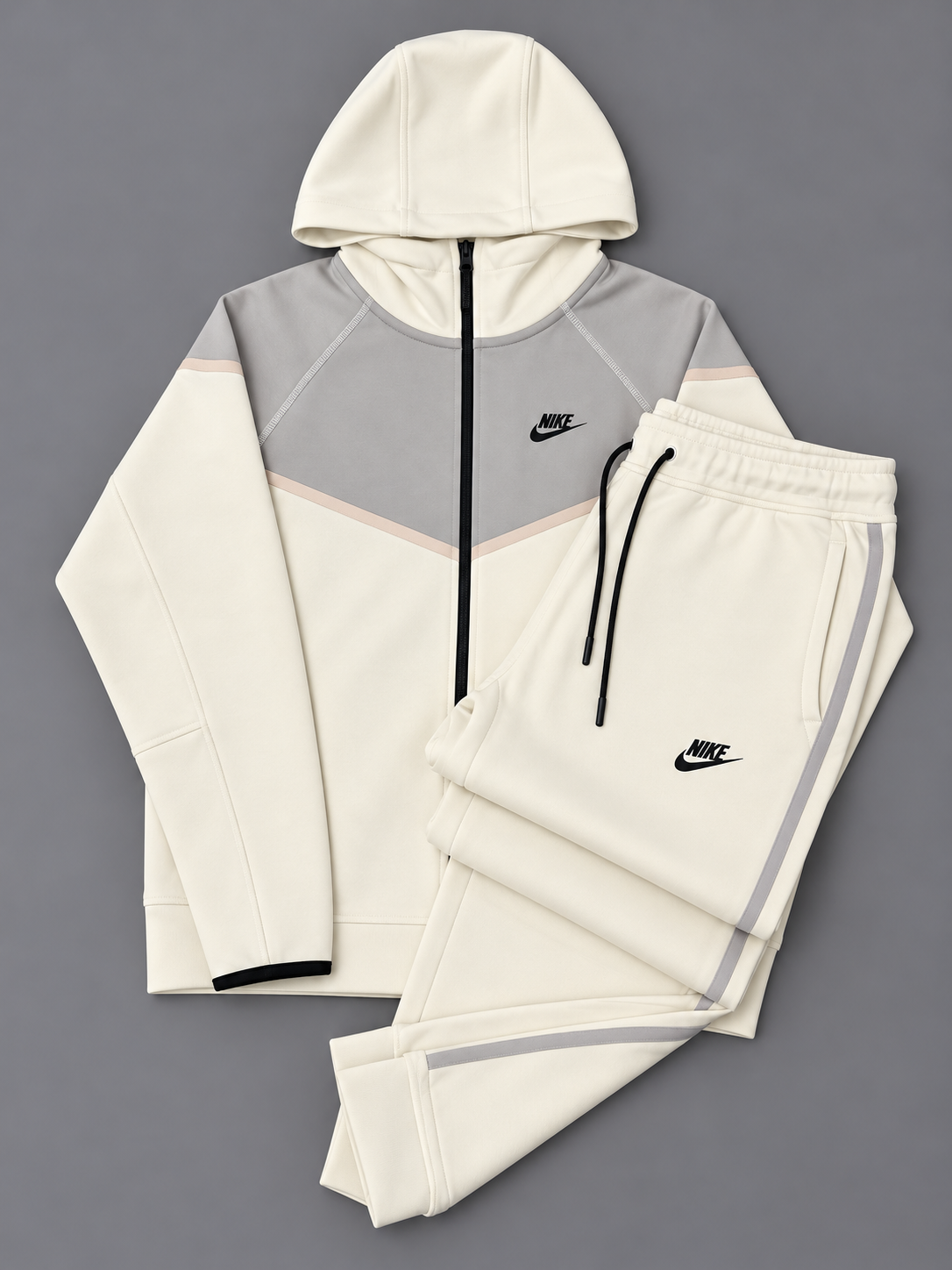 CONJUNTO NIKE TECH BLANCO GRIS