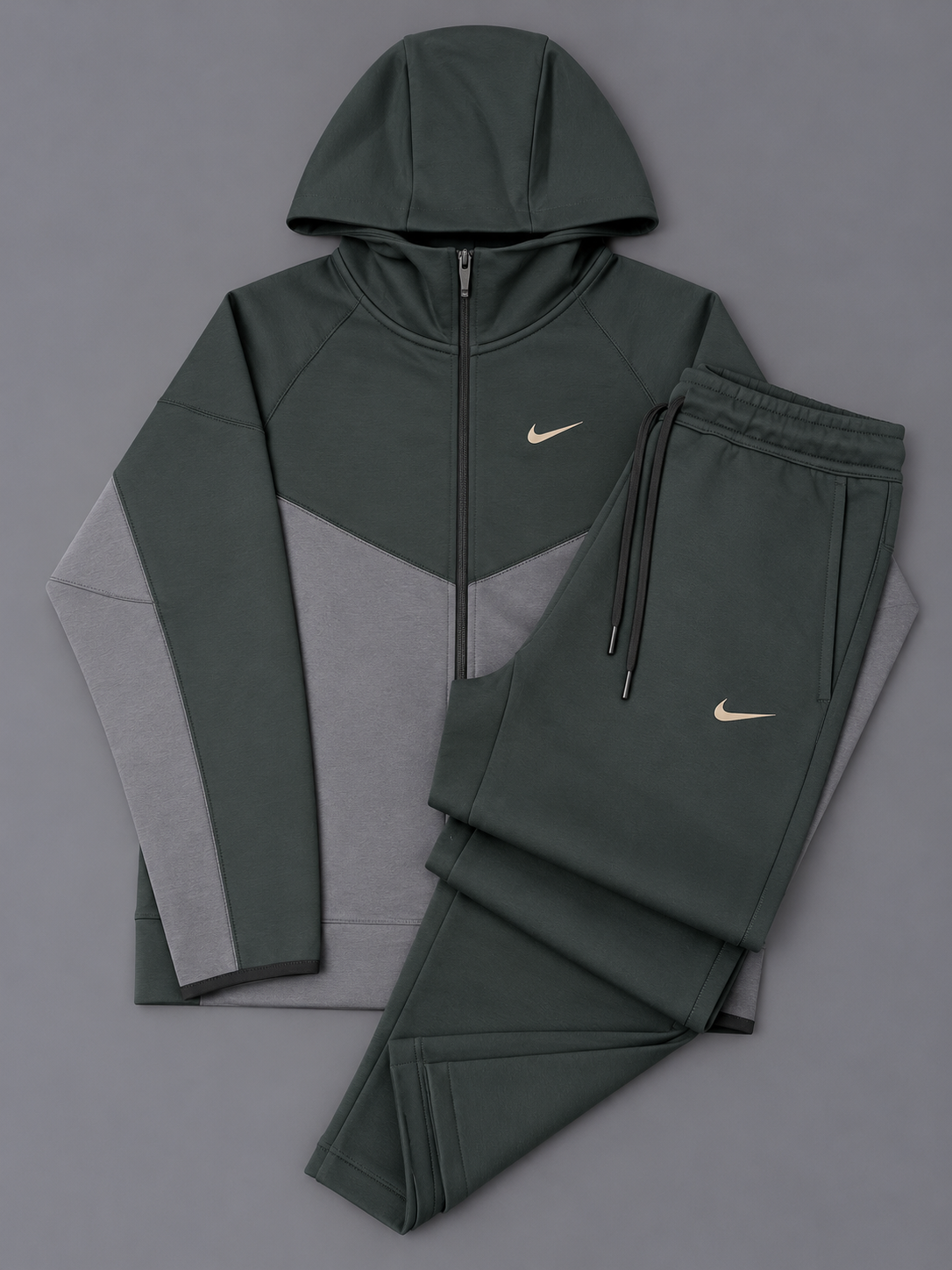 CONJUNTO NIKE GRIS DOBLE TOÑO