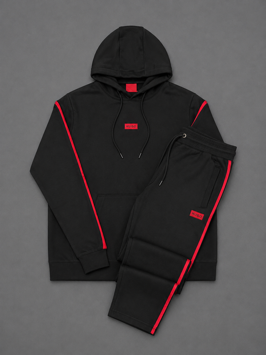 CONJUNTO HUGO NEGRO ROJO